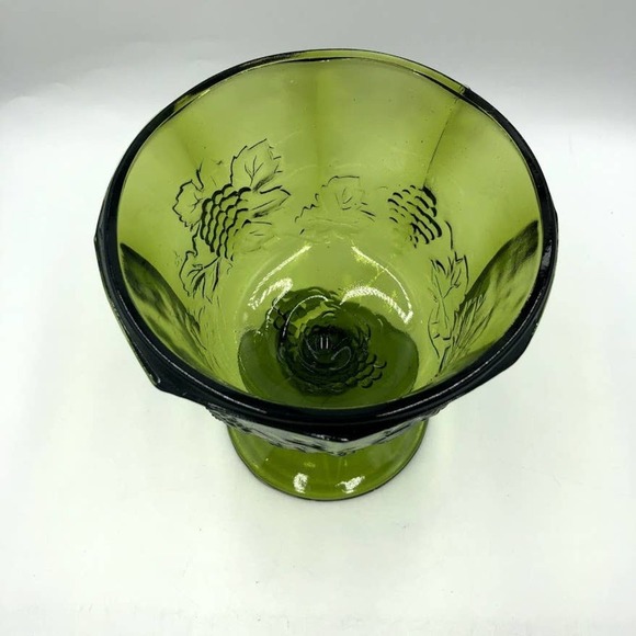 Vintage Green Depression Glass Bowl Dish - Picture 10 of 12